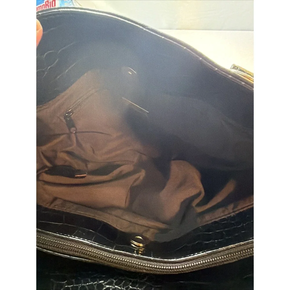 Giani Bernini Medium Nylon Satchel Shoulder HandBag Purse Black 9